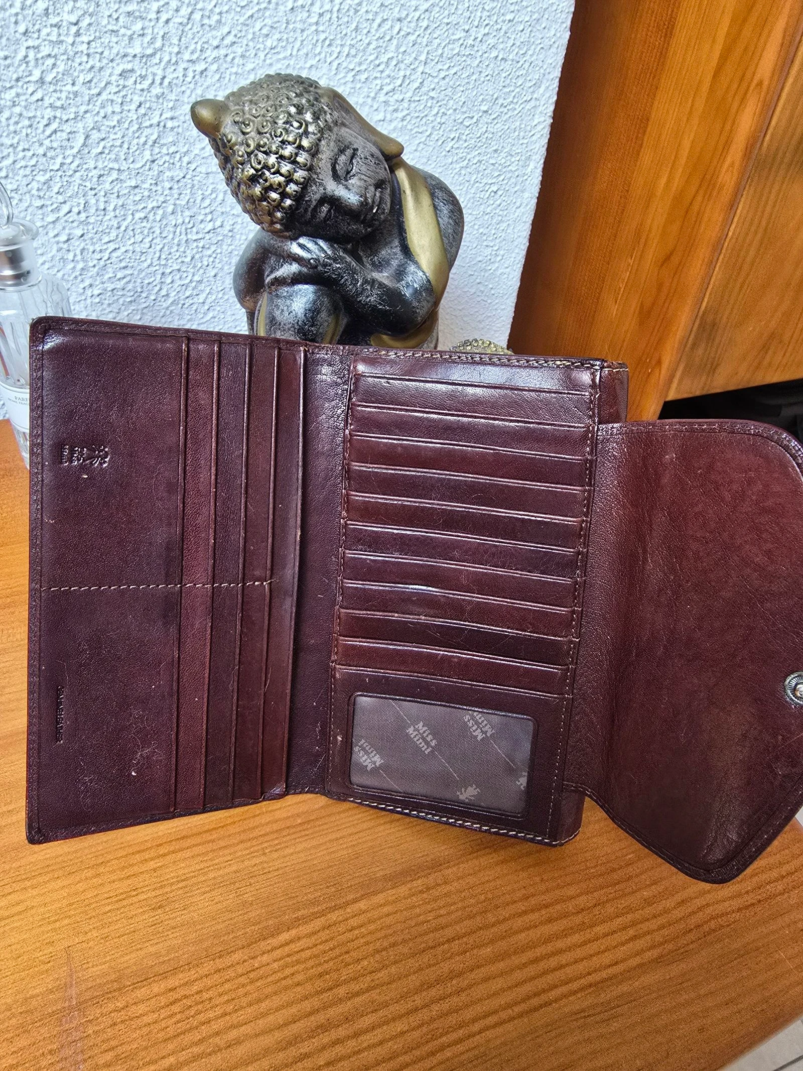 Cartera de piel Missmimi marrón – photo 3